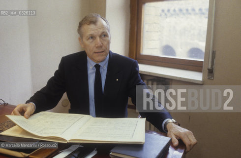 Rome, about 1980. French conductor George Prêtre / Roma, 1980 circa. Il direttore dorchestra George Prêtre - ©Marcello Mencarini/Rosebud2