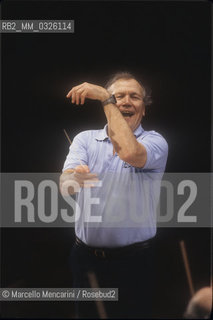 French conductor George Prêtre (about 1985) / Il direttore dorchestra George Prêtre (1985 circa) - ©Marcello Mencarini/Rosebud2