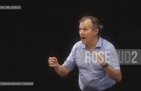 French conductor George Prêtre (about 1985) / Il direttore dorchestra George Prêtre (1985 circa) - ©Marcello Mencarini/Rosebud2