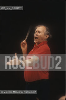 French conductor George Prêtre (about 1985) / Il direttore dorchestra George Prêtre (1985 circa) - ©Marcello Mencarini/Rosebud2