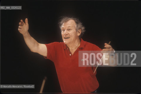 French conductor George Prêtre (about 1985) / Il direttore dorchestra George Prêtre (1985 circa) - ©Marcello Mencarini/Rosebud2