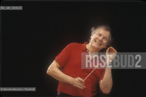 French conductor George Prêtre (about 1985) / Il direttore dorchestra George Prêtre (1985 circa) - ©Marcello Mencarini/Rosebud2