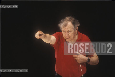 French conductor George Prêtre (about 1985) / Il direttore dorchestra George Prêtre (1985 circa) - ©Marcello Mencarini/Rosebud2