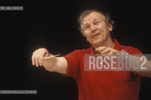 French conductor George Prêtre (about 1985) / Il direttore dorchestra George Prêtre (1985 circa) - ©Marcello Mencarini/Rosebud2