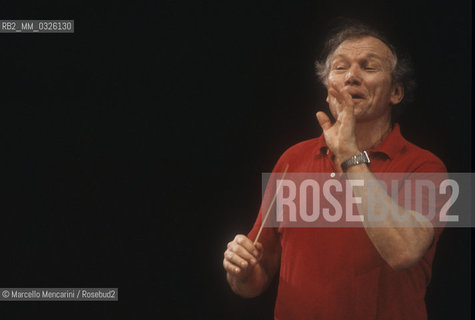 French conductor George Prêtre (about 1985) / Il direttore dorchestra George Prêtre (1985 circa) - ©Marcello Mencarini/Rosebud2