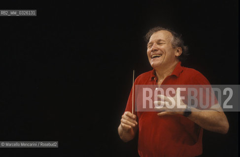 French conductor George Prêtre (about 1985) / Il direttore dorchestra George Prêtre (1985 circa) - ©Marcello Mencarini/Rosebud2