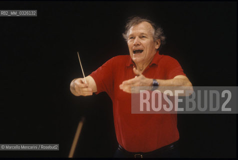 French conductor George Prêtre (about 1985) / Il direttore dorchestra George Prêtre (1985 circa) - ©Marcello Mencarini/Rosebud2