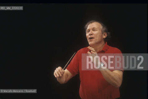 French conductor George Prêtre (about 1985) / Il direttore dorchestra George Prêtre (1985 circa) - ©Marcello Mencarini/Rosebud2