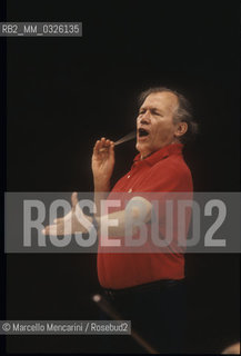 French conductor George Prêtre (about 1985) / Il direttore dorchestra George Prêtre (1985 circa) - ©Marcello Mencarini/Rosebud2