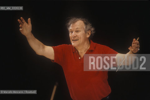 French conductor George Prêtre (about 1985) / Il direttore dorchestra George Prêtre (1985 circa) - ©Marcello Mencarini/Rosebud2