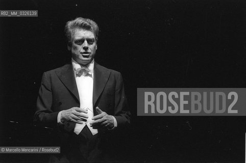 German lyric baritone Hermann Prey (1980) / Il baritono Hermann Prey (1980) - ©Marcello Mencarini/Rosebud2