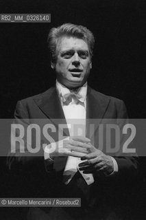 German lyric baritone Hermann Prey (1980) / Il baritono Hermann Prey (1980) - ©Marcello Mencarini/Rosebud2