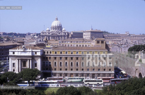 Vatican City, 1985. Palazzo Pio, seat of the VATICAN RADIO / Città del Vaticano 1985. Palazzo Pio, sede della RADIO VATICANA - ©Marcello Mencarini/Rosebud2