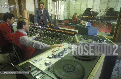 Vatican City, 1985. VATICAN RADIO Studios in Palazzo Pio / Città del Vaticano, 1985. Studi della RADIO VATICANA a Palazzo Pio - ©Marcello Mencarini/Rosebud2