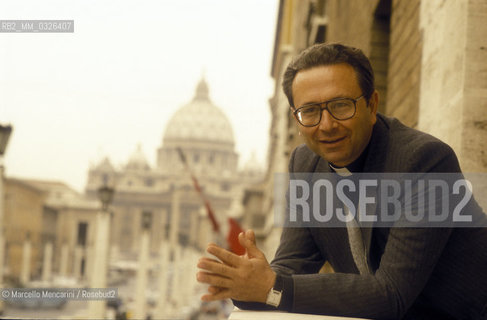 Vatican City, 1985. General director of VATICAN RADIO, Father Pasquale Borgomeo / Cttà del Vaticano 1985. Padre Pasquale Borgomeo, direttore generale di RADIO VATICANA - ©Marcello Mencarini/Rosebud2