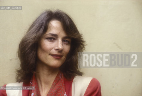 Venice Lido, Venice Film Festival 1984. British actress Charlotte Rampling / Lido di Venezia, Mostra di Venezia 1984. Lattrice Charlotte rampling - ©Marcello Mencarini/Rosebud2