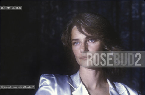 Venice Lido, Venice Film Festival 1984. British actress Charlotte Rampling / Lido di Venezia, Mostra di Venezia 1984. Lattrice Charlotte rampling - ©Marcello Mencarini/Rosebud2