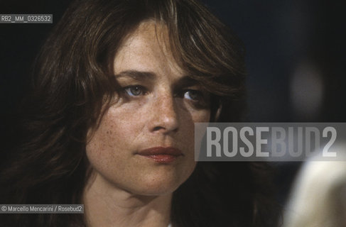 Venice Lido, Venice Film Festival 1984. British actress Charlotte Rampling / Lido di Venezia, Mostra di Venezia 1984. Lattrice Charlotte rampling - ©Marcello Mencarini/Rosebud2