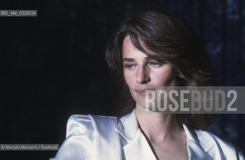 Venice Lido, Venice Film Festival 1984. British actress Charlotte Rampling / Lido di Venezia, Mostra di Venezia 1984. Lattrice Charlotte rampling - ©Marcello Mencarini/Rosebud2