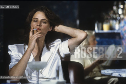 Venice Lido, Venice Film Festival 1984. British actress Charlotte Rampling / Lido di Venezia, Mostra di Venezia 1984. Lattrice Charlotte rampling - ©Marcello Mencarini/Rosebud2