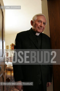 GEORG RATZINGER, brother of JOSEPH RATZINGER (Pope Benedict XVI), at home. Regensburg (D), 21 April 2005 / GEORG RATZINGER, il fratello di JOSEPH RATZINGER (Papa Benedetto XVI) nella sua casa di Ratisbona (D). 21 aprile 2005 - ©Marcello Mencarini/Rosebud2