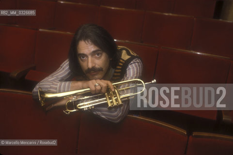 Italian jazz trumpeter Enrico Rava, about 1985 / Il trombettista jazz Enrico Rava, 1985 circa - ©Marcello Mencarini/Rosebud2