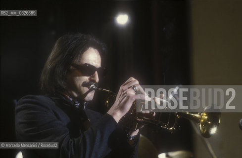 Italian jazz trumpeter Enrico Rava, about 1985 / Il trombettista jazz Enrico Rava, 1985 circa - ©Marcello Mencarini/Rosebud2