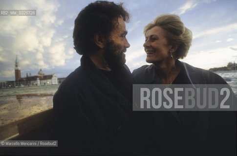 Venice Film Festival 1992. British actress Vanessa Redgrave and her partner, Italian actor Franco Nero, arrive / Mostra del Cinema di Venezia 1992. Arrivo dellattrice Vanessa Redgrave con il suo compagno, lattore Franco Nero - ©Marcello Mencarini/Rosebud2