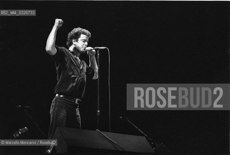 Milan, Arena Civica, 1980. Rock guitarist, singer and songwriter Lou Reed in concert / Milano, Arena Civica, 1980. Il chitarrista e cantautore Lou Reed in concerto - ©Marcello Mencarini/Rosebud2