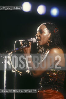 R&B and soul singer Martha Reeves, about 1985 / La cantante blues Martha Reeves, 1985 circa - ©Marcello Mencarini/Rosebud2