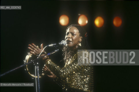 R&B and soul singer Martha Reeves, about 1985 / La cantante blues Martha Reeves, 1985 circa - ©Marcello Mencarini/Rosebud2