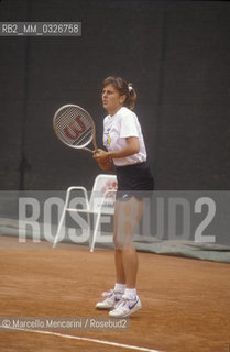 Rome, 1989. Italian tennis player Raffaella Reggi / Roma, 1989. La tennista Raffaella Reggi - ©Marcello Mencarini/Rosebud2