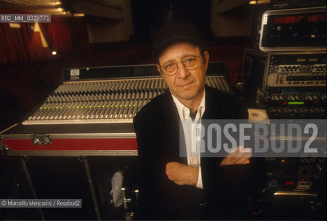 Mestre (Venice), Toniolo Theater, 1998. American composer Steve Reich / Mestre (Venezia), Teatro Toniolo, 1998. Il compositore Steve Reich - ©Marcello Mencarini/Rosebud2