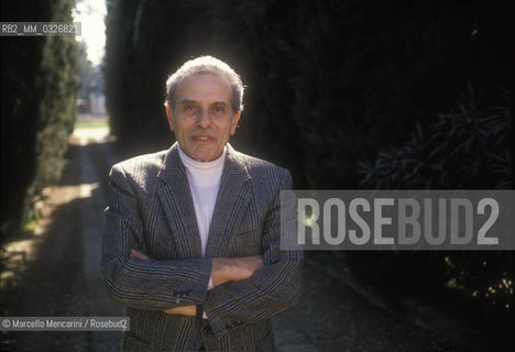 Rignano Flaminio (Rome), 1990. Italian conductor Nicola Rescigno / Rignano Flaminio (Roma), 1990.Il direttore dorchestra Nicola Rescigno - ©Marcello Mencarini/Rosebud2