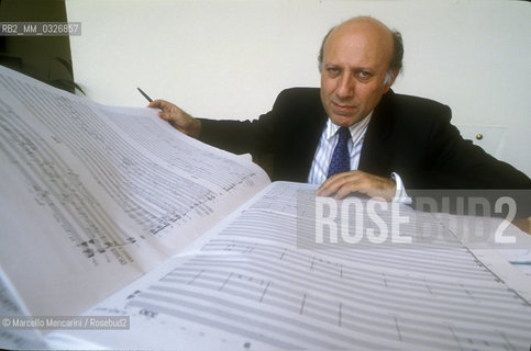 Italian musicologist Enzo Restagno, 1992 / Il musicologo Enzo restagno, 1992 - ©Marcello Mencarini/Rosebud2