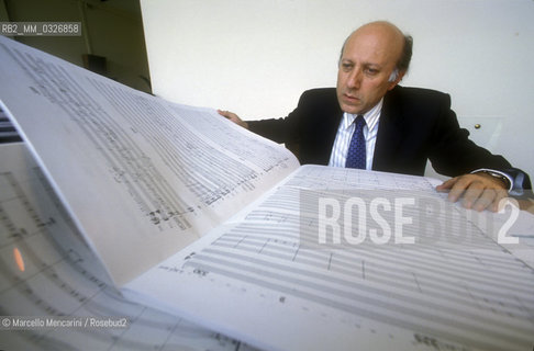 Italian musicologist Enzo Restagno, 1992 / Il musicologo Enzo restagno, 1992 - ©Marcello Mencarini/Rosebud2