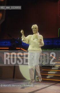 Sanremo Music Festival 1986. Italian pop singer Donatella Rettore / Festival di Sanremo 1986. La cantante Donatella Rettore - ©Marcello Mencarini/Rosebud2