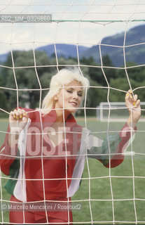 Italian pop singer Donatella Rettore, 1990 / La cantante Donatella Rettore, 1990 - ©Marcello Mencarini/Rosebud2