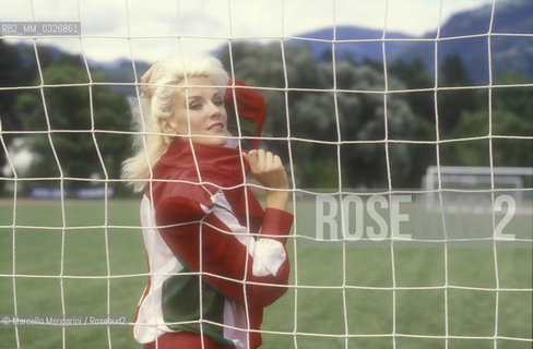 Italian pop singer Donatella Rettore, 1990 / La cantante Donatella Rettore, 1990 - ©Marcello Mencarini/Rosebud2