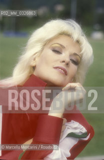 Italian pop singer Donatella Rettore, 1990 / La cantante Donatella Rettore, 1990 - ©Marcello Mencarini/Rosebud2