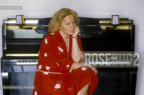 Italian soprano Katia Ricciarelli (1984) / Il soprano Katia Ricciarelli (1984) - ©Marcello Mencarini/Rosebud2