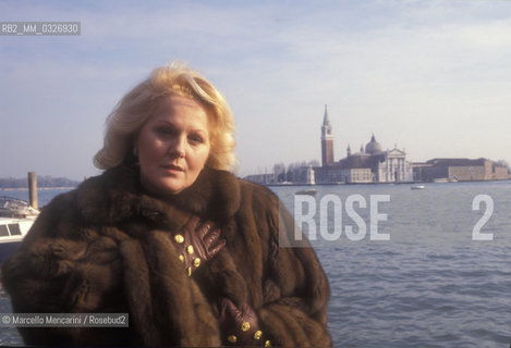 Venice, 1996. Italian soprano Katia Ricciarelli / Venezia, 1996. Il soprano Katia Ricciarelli - ©Marcello Mencarini/Rosebud2