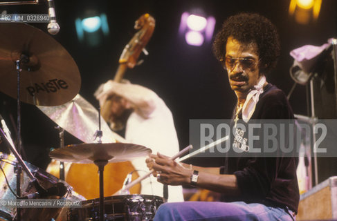 Rome, about 1985. American jazz drummer Dannie Richmond / Roma, 1985 circa. Il batterista jazz Dannie Richmond - ©Marcello Mencarini/Rosebud2