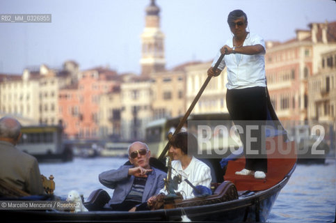 Venice, 1991. Russian pianist Sviatoslav Richter in a gondola / Venezia, 1991. Il pianista Sviatoslav Richter in gondola - ©Marcello Mencarini/Rosebud2