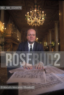 Venice,1995. German composer Wolfgang Rihm / Venezia, 1995. Il compositore tedesco Wolfgang Rihm - ©Marcello Mencarini/Rosebud2