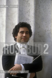 Genoa, 1991. Italian conductor Carlo Rizzi / Genova, 1991. Il direttore dorchestra Carlo Rizzi - ©Marcello Mencarini/Rosebud2