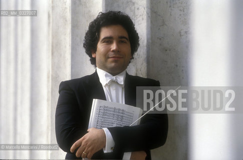 Genoa, 1991. Italian conductor Carlo Rizzi / Genova, 1991. Il direttore dorchestra Carlo Rizzi - ©Marcello Mencarini/Rosebud2