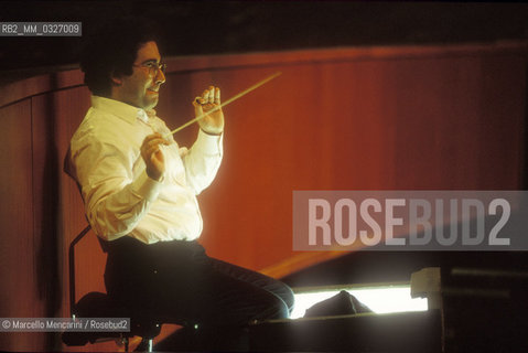 Genoa, 1991. Italian conductor Carlo Rizzi / Genova, 1991. Il direttore dorchestra Carlo Rizzi - ©Marcello Mencarini/Rosebud2