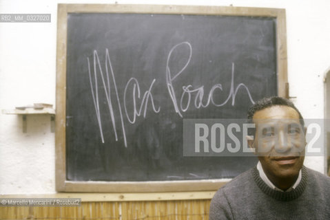 Rome, 1981. American jazz percussionist, drummer, and composer Max Roach / Roma, 1981. Il percussionista jazz Max Roach - ©Marcello Mencarini/Rosebud2