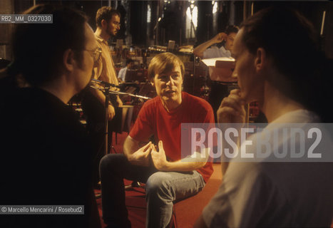 Venice, 1995. American conductor David Robertson during a rehearsal / Venezia, 1995. Il direttore dorchestra David Robertson durante una prova - ©Marcello Mencarini/Rosebud2